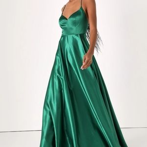 Lulus Emerald Green Gown